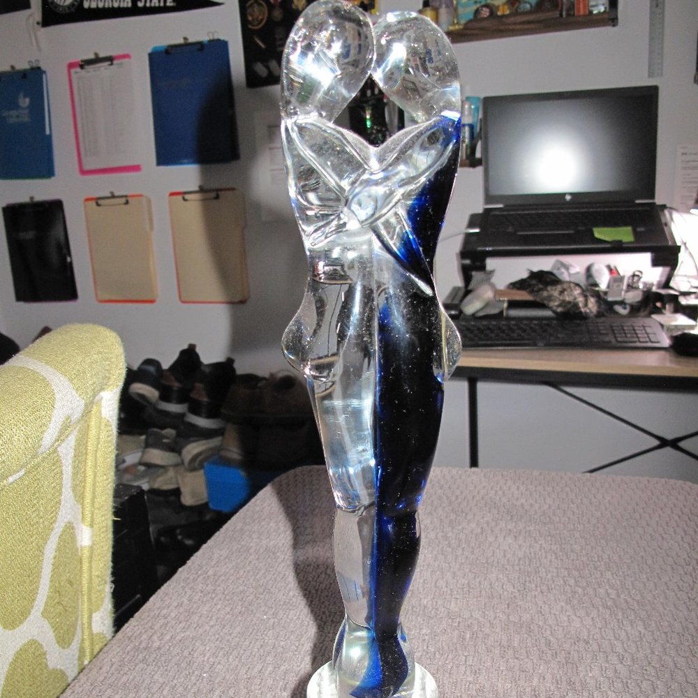 Mario Badioli Murano Glass Lovers Sculpture